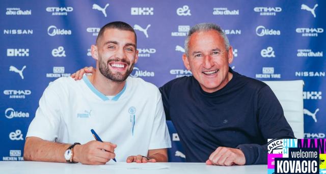 比分直播-蓝月夏窗首签!官方:科瓦契奇加盟曼城签约4年